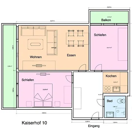 Apartment Kaiserhof 10 *
